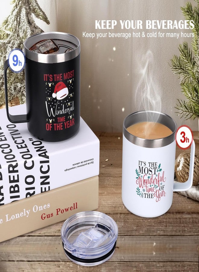 Dksyee Cute Christmas Coffee Mug 12 Oz Insulated Cup Gift for Women Men Girl Boyfriend Present Ideas Funny Xmas Tumbler Mugs Holiday Travel Mug Childrens Christmas Festive Vacation Drinking Cup - Image 2